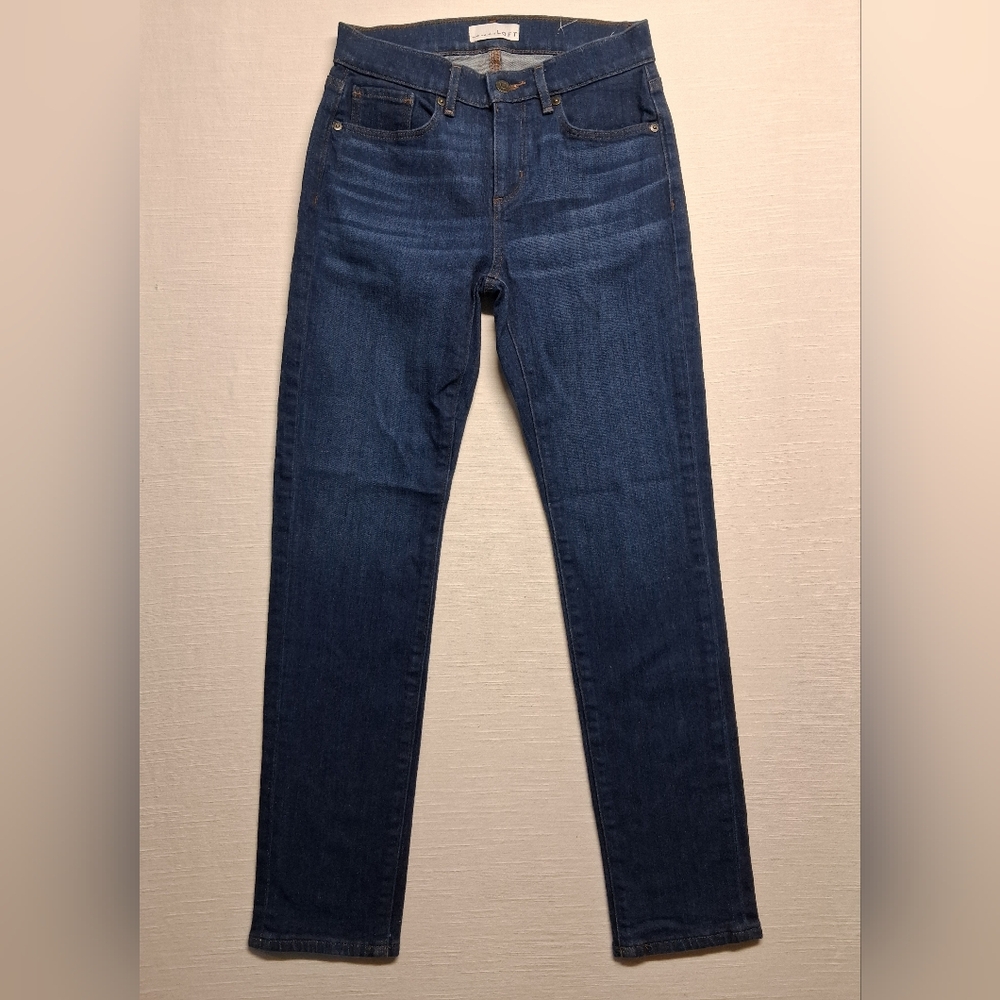 LOFT Women's Dark Blue Skinny Jeans